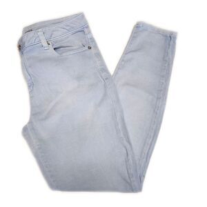 Michael Kors Izzy Skinny Denim Pants Jeans, Powder Blue, 8